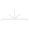 Ekena Millwork Vanguard Architectural Grade PVC Gable Bracket, 108"W x 45"H x 2"D x 4"F, 10/12 Pitch GBP108X45X0204VAN00 - alternate 5